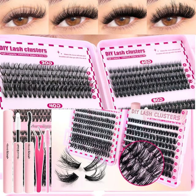 30 Raw 150 Pairs Asian False Eyelash Set Book With Natural Styles. Lightweight, Reusable Lashes For Everyday And Glam Makeup Looks._img_1